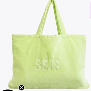 BEIS The Terry Towel Tote in Citron